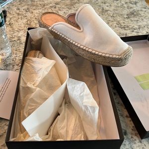 J. Crew canvas espadrille mule